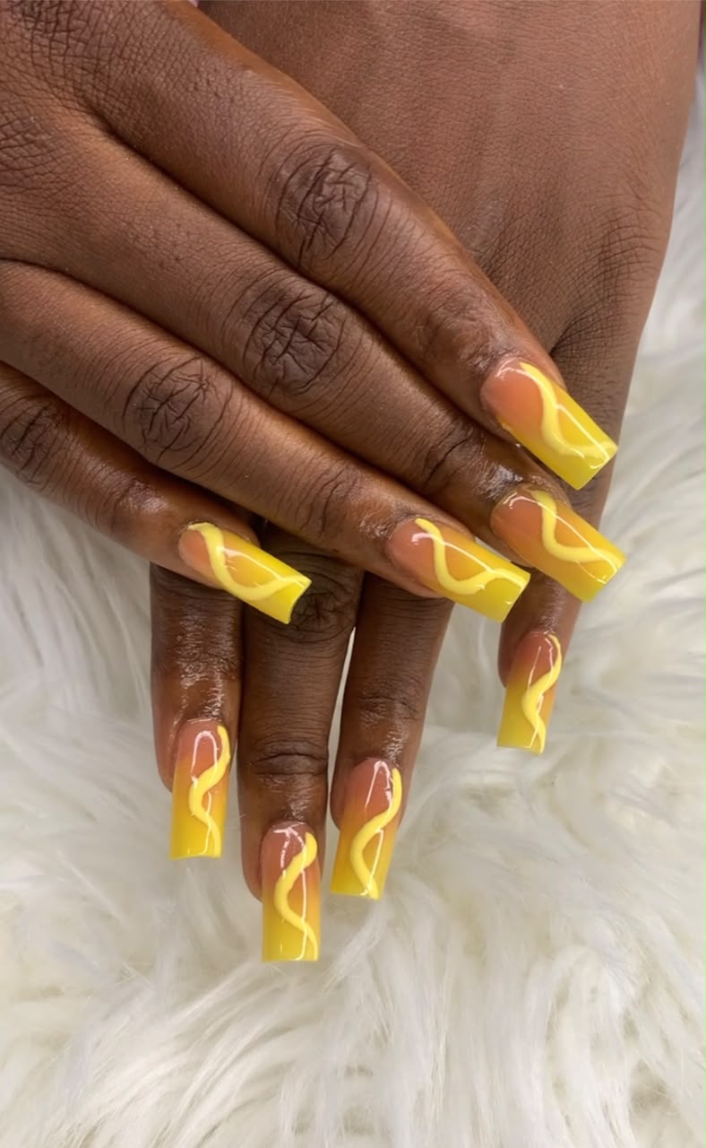 Custom Metallic Chrome Nail Art